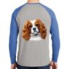 Mens Full Color PosiCharge Long Sleeve Tri Blend Wicking Raglan Tee Thumbnail