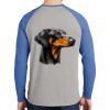 Mens Full Color PosiCharge Long Sleeve Tri Blend Wicking Raglan Tee Thumbnail