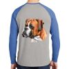 Mens Full Color PosiCharge Long Sleeve Tri Blend Wicking Raglan Tee Thumbnail