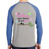Mens Full Color PosiCharge Long Sleeve Tri Blend Wicking Raglan Tee Thumbnail