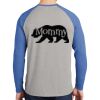 Mens Full Color PosiCharge Long Sleeve Tri Blend Wicking Raglan Tee Thumbnail