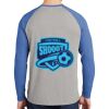Mens Full Color PosiCharge Long Sleeve Tri Blend Wicking Raglan Tee Thumbnail