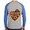 Mens Full Color PosiCharge Long Sleeve Tri Blend Wicking Raglan Tee Thumbnail