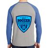 Mens Full Color PosiCharge Long Sleeve Tri Blend Wicking Raglan Tee Thumbnail
