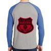 Mens Full Color PosiCharge Long Sleeve Tri Blend Wicking Raglan Tee Thumbnail