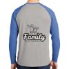 Mens Full Color PosiCharge Long Sleeve Tri Blend Wicking Raglan Tee Thumbnail