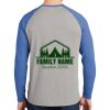 Mens Full Color PosiCharge Long Sleeve Tri Blend Wicking Raglan Tee Thumbnail