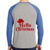Mens Full Color PosiCharge Long Sleeve Tri Blend Wicking Raglan Tee Thumbnail