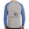 Mens Full Color PosiCharge Long Sleeve Tri Blend Wicking Raglan Tee Thumbnail