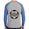 Mens Full Color PosiCharge Long Sleeve Tri Blend Wicking Raglan Tee Thumbnail