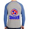 Mens Full Color PosiCharge Long Sleeve Tri Blend Wicking Raglan Tee Thumbnail