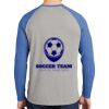 Mens Full Color PosiCharge Long Sleeve Tri Blend Wicking Raglan Tee Thumbnail