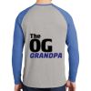 Mens Full Color PosiCharge Long Sleeve Tri Blend Wicking Raglan Tee Thumbnail