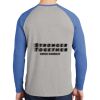 Mens Full Color PosiCharge Long Sleeve Tri Blend Wicking Raglan Tee Thumbnail