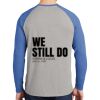 Mens Full Color PosiCharge Long Sleeve Tri Blend Wicking Raglan Tee Thumbnail