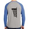 Mens Full Color PosiCharge Long Sleeve Tri Blend Wicking Raglan Tee Thumbnail