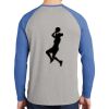 Mens Full Color PosiCharge Long Sleeve Tri Blend Wicking Raglan Tee Thumbnail