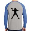 Mens Full Color PosiCharge Long Sleeve Tri Blend Wicking Raglan Tee Thumbnail