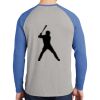 Mens Full Color PosiCharge Long Sleeve Tri Blend Wicking Raglan Tee Thumbnail