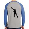 Mens Full Color PosiCharge Long Sleeve Tri Blend Wicking Raglan Tee Thumbnail