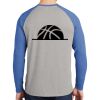 Mens Full Color PosiCharge Long Sleeve Tri Blend Wicking Raglan Tee Thumbnail