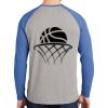 Mens Full Color PosiCharge Long Sleeve Tri Blend Wicking Raglan Tee Thumbnail