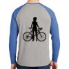 Mens Full Color PosiCharge Long Sleeve Tri Blend Wicking Raglan Tee Thumbnail