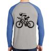 Mens Full Color PosiCharge Long Sleeve Tri Blend Wicking Raglan Tee Thumbnail