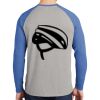 Mens Full Color PosiCharge Long Sleeve Tri Blend Wicking Raglan Tee Thumbnail