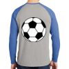 Mens Full Color PosiCharge Long Sleeve Tri Blend Wicking Raglan Tee Thumbnail