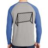 Mens Full Color PosiCharge Long Sleeve Tri Blend Wicking Raglan Tee Thumbnail