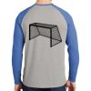 Mens Full Color PosiCharge Long Sleeve Tri Blend Wicking Raglan Tee Thumbnail