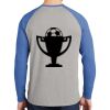 Mens Full Color PosiCharge Long Sleeve Tri Blend Wicking Raglan Tee Thumbnail