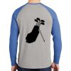 Mens Full Color PosiCharge Long Sleeve Tri Blend Wicking Raglan Tee Thumbnail