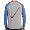 Mens Full Color PosiCharge Long Sleeve Tri Blend Wicking Raglan Tee Thumbnail