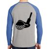 Mens Full Color PosiCharge Long Sleeve Tri Blend Wicking Raglan Tee Thumbnail