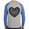 Mens Full Color PosiCharge Long Sleeve Tri Blend Wicking Raglan Tee Thumbnail