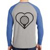 Mens Full Color PosiCharge Long Sleeve Tri Blend Wicking Raglan Tee Thumbnail