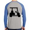 Mens Full Color PosiCharge Long Sleeve Tri Blend Wicking Raglan Tee Thumbnail