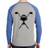 Mens Full Color PosiCharge Long Sleeve Tri Blend Wicking Raglan Tee Thumbnail