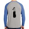Mens Full Color PosiCharge Long Sleeve Tri Blend Wicking Raglan Tee Thumbnail