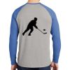 Mens Full Color PosiCharge Long Sleeve Tri Blend Wicking Raglan Tee Thumbnail