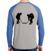 Mens Full Color PosiCharge Long Sleeve Tri Blend Wicking Raglan Tee Thumbnail