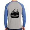 Mens Full Color PosiCharge Long Sleeve Tri Blend Wicking Raglan Tee Thumbnail