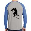 Mens Full Color PosiCharge Long Sleeve Tri Blend Wicking Raglan Tee Thumbnail