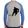 Mens Full Color PosiCharge Long Sleeve Tri Blend Wicking Raglan Tee Thumbnail