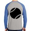 Mens Full Color PosiCharge Long Sleeve Tri Blend Wicking Raglan Tee Thumbnail