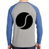 Mens Full Color PosiCharge Long Sleeve Tri Blend Wicking Raglan Tee Thumbnail