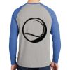 Mens Full Color PosiCharge Long Sleeve Tri Blend Wicking Raglan Tee Thumbnail
