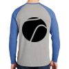 Mens Full Color PosiCharge Long Sleeve Tri Blend Wicking Raglan Tee Thumbnail